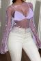 summer solid color rhinestone round neck sexy no lining loose top_Black_White_Purple