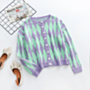 winter new three colors knitted stretch single-breasted stylish sweater_Purple