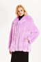 plus size s-4xl winter solid color new stylish inelastic fur jacket_Black_White_Purple