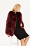plus size s-4xl winter solid color new stylish inelastic fur jacket_Black_White_Purple_Rose Red