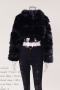 winter new stylish solid color zip-up plus size casual inelastic warm fur jacket_Black
