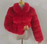 winter new stylish solid color zip-up plus size casual inelastic warm fur jacket_Black_White_Red