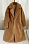 xs-2xl plus size winter new stylish 6-colors simple solid color inelastic double-breasted pocket plush casual jacket_Black_Red_Beige_Dark Blue_Khaki