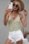 summer four colors knitted stretch sling single-breasted stylish adorable vest_Beige_Blue_Yellow