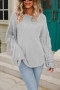 winter new 5 colors solid color stretch knitted long sleeves tassel loose stylish casual sweater_Black_Rose Red_Magenta_Khaki _Gray