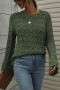winter new 7 colors cutout knitted slight stretch stylish all-match sweater (only sweater)_Black_White_Dark Green