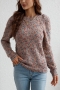 winter new 4 colors polka dot knitted stretch stylish all-match sweater_Rose Red_Beige_Blue_Khaki