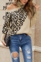 autumn & winter new 4 colors stretch leopard knitted hollow high neck stylish sweater_Black_Pink_Khaki 