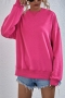 winter new 6 colors simple velvet casual non-stretch loose hoodie sweatshirts_Sky Blue_Dark Blue_Magenta