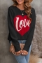 s-2xl winter new plus size 3 colors heart pattern letter knitted stretch stylish casual sweater_Black