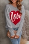 s-2xl winter new plus size 3 colors heart pattern letter knitted stretch stylish casual sweater_Black_White_Gray