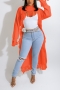 autumn & winter new plus size 6 colors slight stretch ripped edge tassel stylish irregular long knitted sweater (only sweater)_Black_White_Rose Red_Pink_Orange