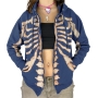 new stylish 4 colors skull printing slight stretch hooded zip-up pocket casual jacket_Black_Rose Red_Blue