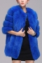winter new stylish eight colors solid color inelastic fur plus size casual outerwear_White_Purple_Red_Rose Red_Sky Blue_Blue