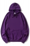 s-3xl autumn & winter plus size 13 colors pure cotton fabric slight stretch hooded pocket loose stylish casual sweatshirt_Black_White_Purple_Dark Purple