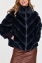 l-3xl plus size winter new stylish seven colors solid color high collar zip-up warm plush high quality casual fur coat_Black