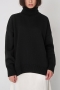 winter new 8 colors knitted slight stretch long sleeve stylish casual all-match sweater_Black