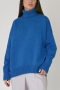 winter new 8 colors knitted slight stretch long sleeve stylish casual all-match sweater_Black_White_Light Green_Sky Blue_Blue