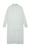 slight stretch simple solid color pocket loose mid length knit cardigan sweater_Light Green