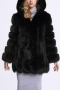s-4xl plus size inelastic 3 colors hooded warm fur casual outerwear_Black