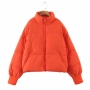 xs-xl new 10 colors non-stretch zip-up pocket fashion warm cotton jacket_Black_White_Light Green_Dark Green_Beige_Brown_Pink_Orange