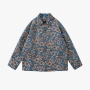 plus size non-stretch high street fashion sunflower jacket(size run big)_Blue
