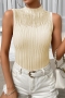stylish 8 colors mesh see through stretch knitted slim vest_Black_White_Pink_Yellow_Green_Sky Blue_Beige