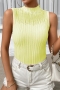 stylish 8 colors mesh see through stretch knitted slim vest_Black_White_Pink_Yellow
