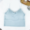 exquisite slight stretch solid color padded tank top_Black_White_Green_Haze Blue