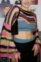 sexy non-stretch beach rainbow tassel loose sweater_Black