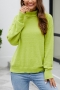 casual slight stretch knitted 4 colors turtleneck all-match sweater_Black_Pink_Light Green