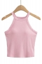 sexy slight stretch 5 colors padded all-match tank top(size run small)_Black_White_Pink