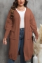 casual plus size slight stretch 8 colors long cardigan sweater(only sweater)_Black_White_Gray_Rose Red_Dark Green_Dark Blue_Beige_Brown