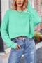stylish slight stretch knitted 12 colors loose all-match sweater_Black_White_Gray_Magenta_Aqua Green