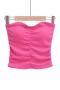 exquisite slight stretch solid color tube design padded tank top size run small_Black_White_Dark Gray_Pink_Magenta
