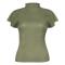 casual non-stretch solid color half-high collar t-shirts_Black_White_Gray_Pink_Light Pink_Light Green_Dark Green