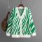 casual slight stretch loose 7-colors striped knitted cardigan sweater_Black_Gray_Magenta_Green