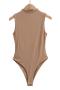 stylish slight stretch 5 colors sleeveless all-match bodysuit(size run small)_Black_White_Gray_Dark Gray_Khaki