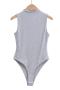 stylish slight stretch 5 colors sleeveless all-match bodysuit(size run small)_Black_White_Gray