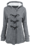 casual plus size non-stretch 6-colors solid color hooded jacket_Black_Gray_Dark Gray