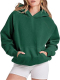 casual slight stretch 8 colors hooded pocket loose sweatshirt(only sweatshirt)_Black_Pink_Red_Magenta_Green