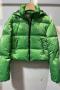 xs-l casual non-stretch silver zip-up warm puffer outerwear(size run small)_Black_Watermelon Red_Green