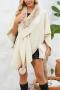 stylish slight stretch fur loose casual shawl jacket_Gray_Dark Gray_Dark Green_Beige