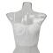sexy plus size slight stretch underwire padded pearl flower tight sling vest_Black_White