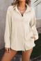 casual plus size non-stretch 15-colors solid jacquard long-sleeved shirt_Black_White_Pink_Rose Red_Magenta_Yellow_Light Green_Aqua Green_Forest Green_Dark Green_Sky Blue_Dark Blue_Sea Blue_Light Purple_Beige