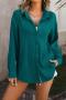 casual plus size non-stretch 15-colors solid jacquard long-sleeved shirt_Black_White_Pink_Rose Red_Magenta_Yellow_Light Green_Aqua Green_Forest Green_Dark Green