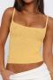 new sexy slight stretch 4-color knit hollow suspenders top_Black_White_Pink_Yellow