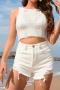 new sexy slight stretch 4-color knit see through sleeveless sweaters_Black_White