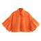 exquisite non-stretch 8 colors solid color lapel puff sleeve blouses_Black_Pink_Magenta_Yellow_Orange