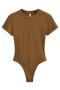 stylish high stretch 11 colors short sleeve all-match bodysuit(size run small)_Black_White_Gray_Dark Gray_Light Pink_Rose Red_Haze Blue_Sea Blue_Beige_Khaki _Brown